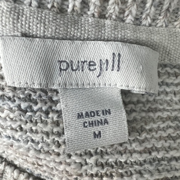 Pure Jill Relaxed Elegant Feminine Contemporary Womens Short Sleeve Sweater Sz M - Picture 2 of 11